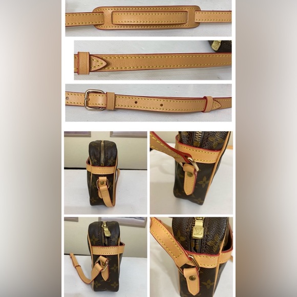 🌺👜NEW LEATHER Louis Vuitton Compiegne 23 Crossbody Bag 💼 TH0950 - Picture 3 of 8